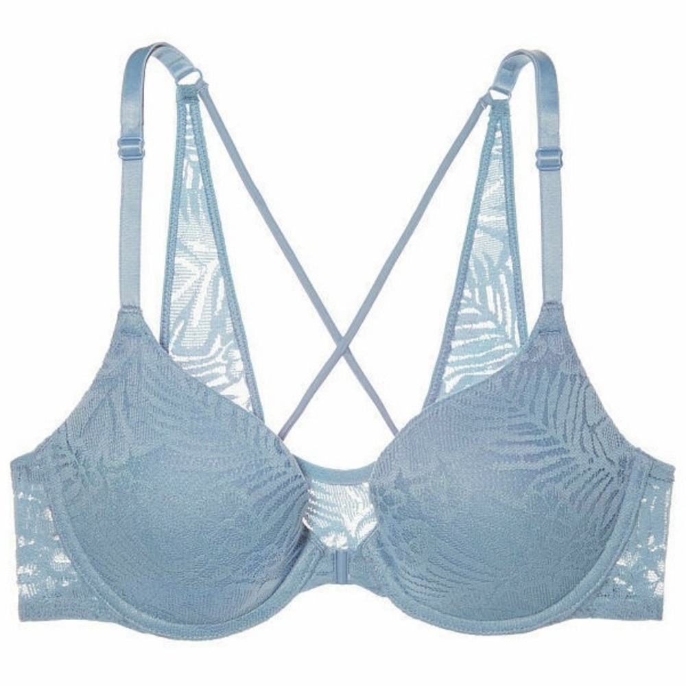 Victoria Secret PINK 34D Front closure Push Up Lace Bra